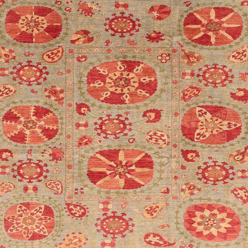 Abstract Indoor Rug, Square 8'