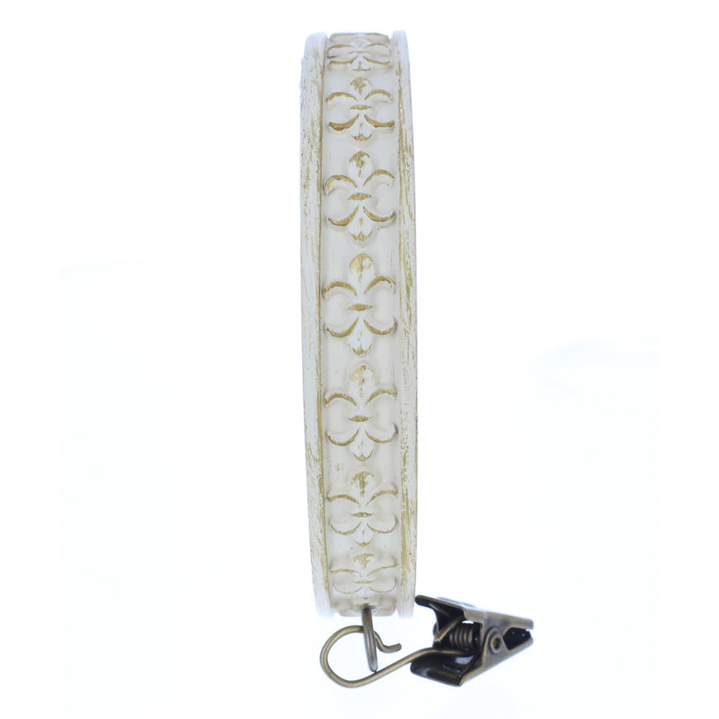 Anneau de rideau Christen, Blanc doré de France