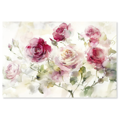 Rose Waking IV, impression acrylique encadrée, œuvre florale par Art Remedy, prête à accrocher, 30 x 20