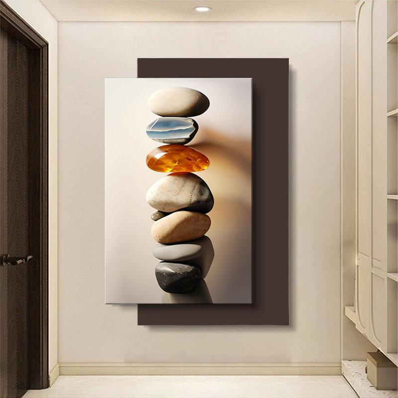 Arrangement de pierre: entrée avec décorations murales lumineuses, H 39,37 po x l 27,56 po x P 1,57 po