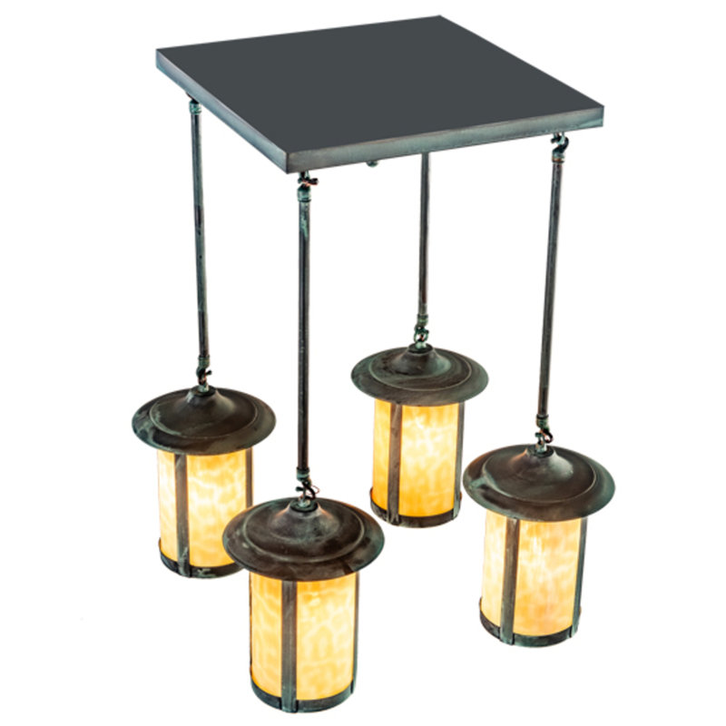 Atanaska 4 - Light Verdigris Shaded Pendant