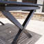 Table de salle à manger extensible en aluminium coulé Lourdes