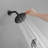 Modern 6-Spray Patterns With 1.8 GPM 6 In. Wall Mount Rain Fixed Shower Head-113722405