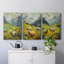 Lanscape Study Series LXIV - Ensemble de 3 toiles tendues avec châssis - Prêt à être accroché-300566519