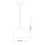 Willy 1-Light Single Dome Pendant