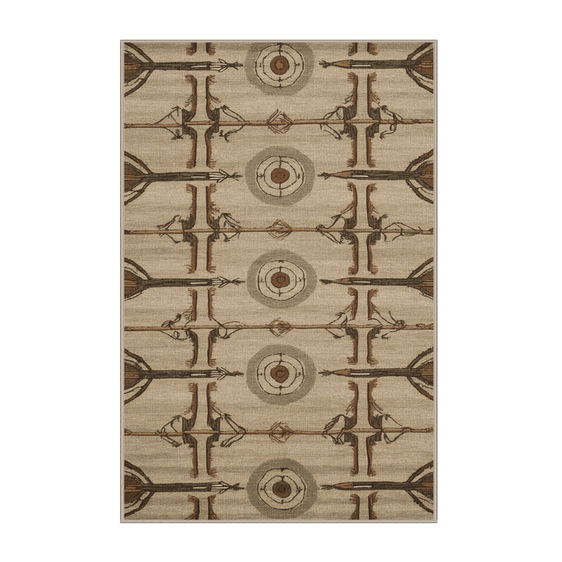 Washable Archery Sports Area Rug, Runner 2' x 4'