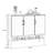 Beige Aluminium alloy Shoe Storage
