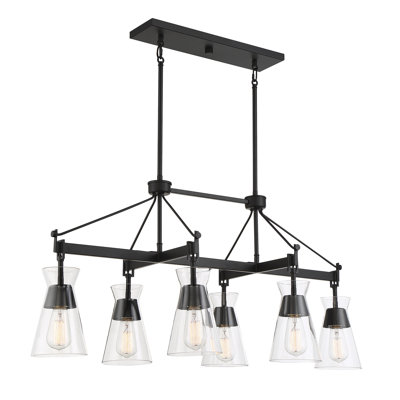 Lustre linéaire à 6 lumières Lakewood