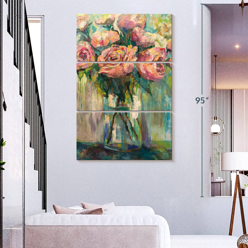 Harnek Peony Play, 38" H x 24" W