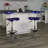 Monroe Vibrant Chrome Drafting Stool with Tractor Seat-389589113