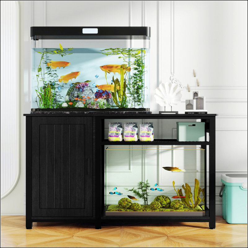 75 Gallon Aquarium Stand Unikito 55- With LED Lights Power