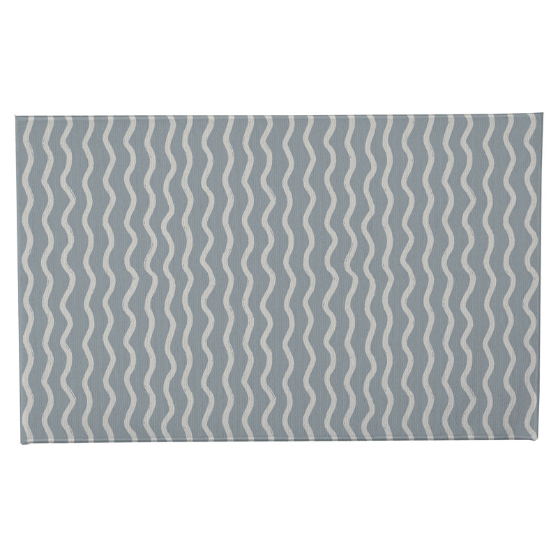 Tapis de toilette rectangulaire absorbant et antidérapant Wiggle Row, 34" W x 21" L, Peach, Orange