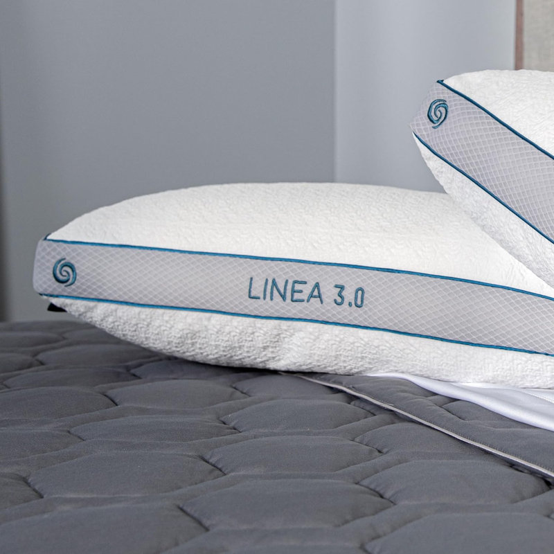 Bedgear Linea Performance Pillow - Plush Support Pillow for Neutral / Warm Sleepers, 2.0