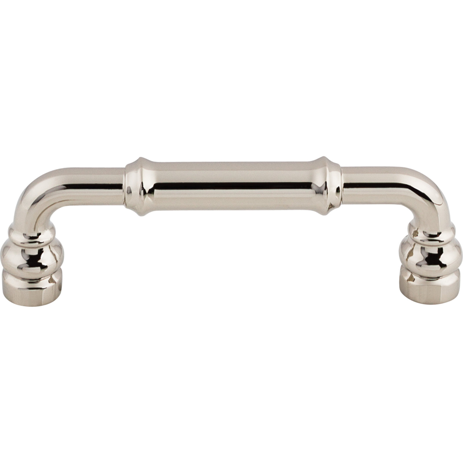 Brixton Bar Cabinet Pull, 3 3/4" Center to Center, Polished Nickel