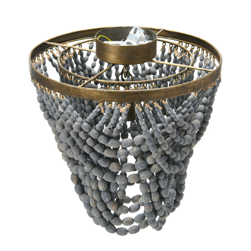 Plafonnier semi-encastré 15 po Aidescombe, Gris