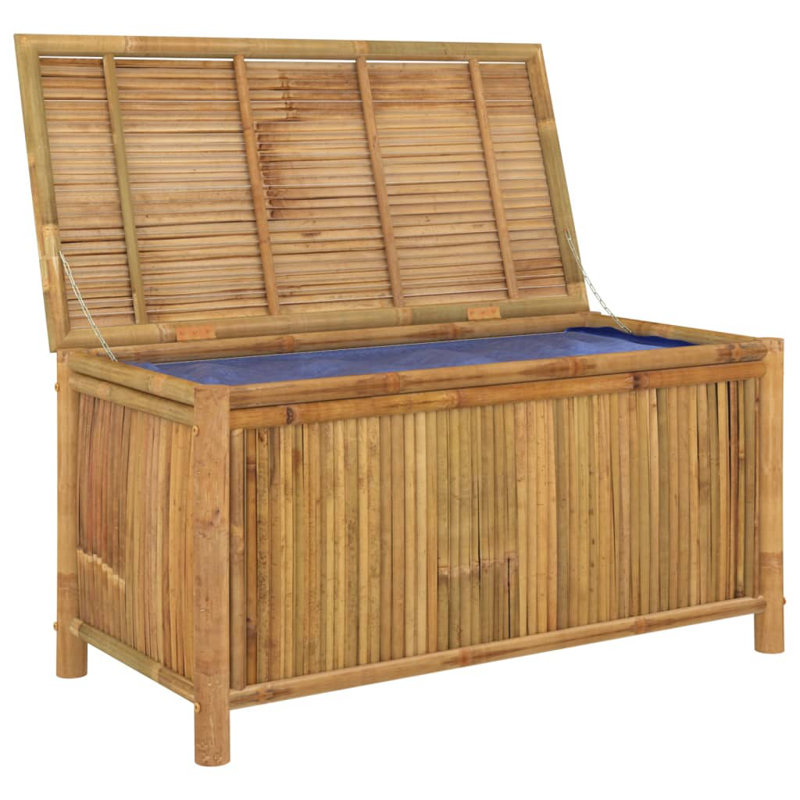 Water Resistant Bamboo Deck Box in Brown, 43.3" x 20.5" x 21.7"