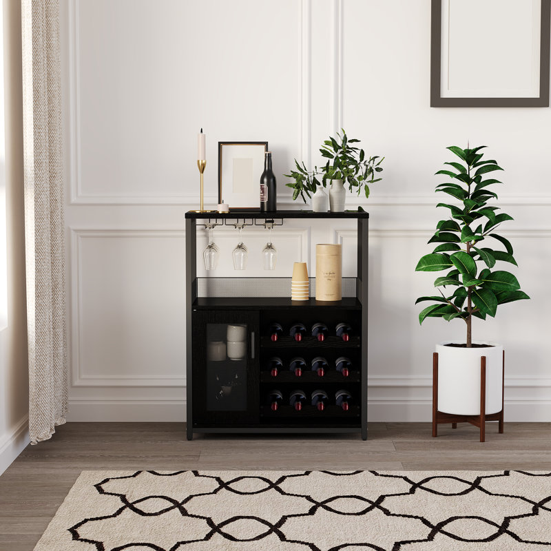 Wine Bottle Rack Black