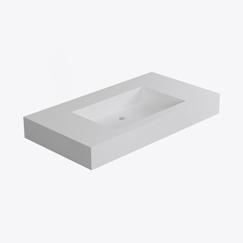 Stone Resin Solid Surface Bathroom Vanity Basin Sink