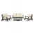White Cushion/Dark Gray Frame