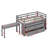 Ilakkiya Loft Bed with Retractable Writing Desk and 4 Drawers-82043244-82043243