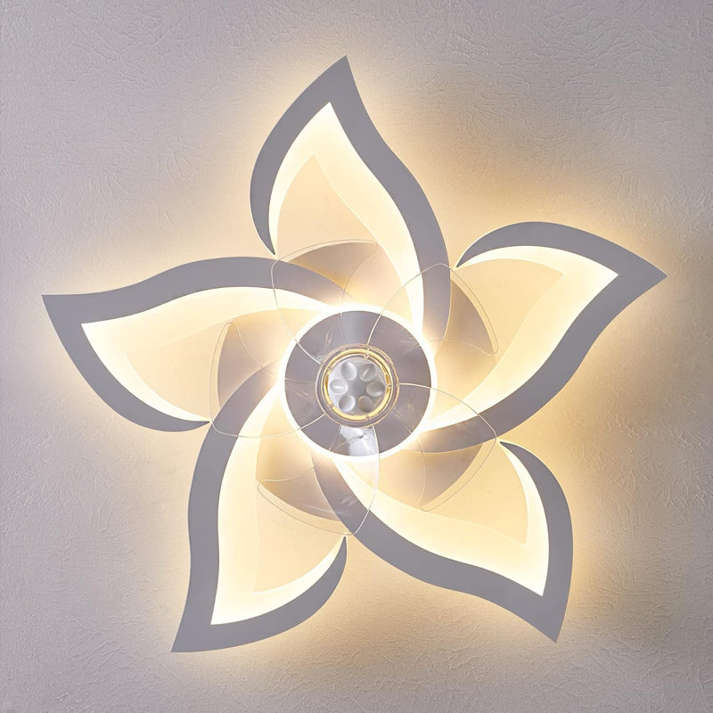 Flat Ceiling Fan With Light