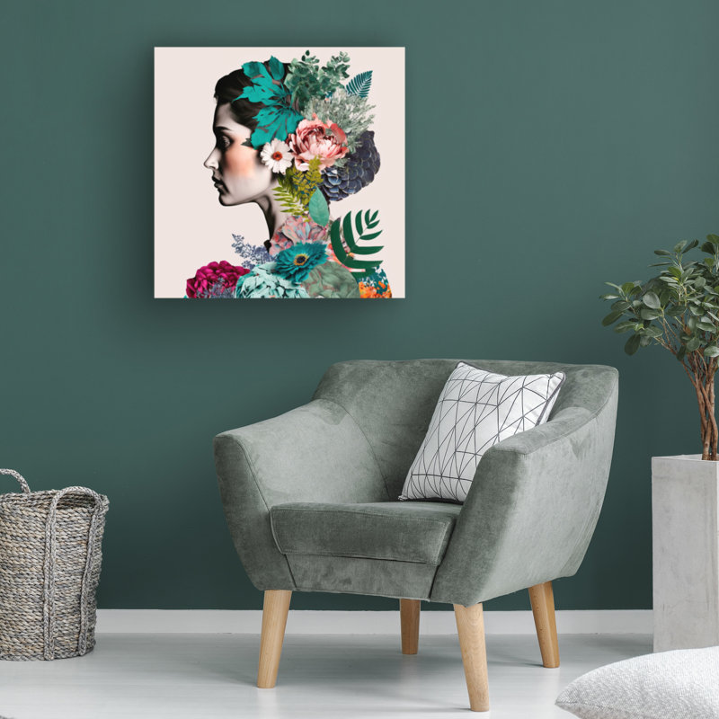 Art sur toile «Bachelor Incado Floral», H 24 po x l 24 po