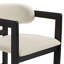 Chaises de salle à manger en bois massif Elle Boucle, noyer / noir (ensemble de 2)-20898729