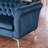 Ganyn 87" Velvet Rolled Arm Chesterfield Sofa-1703560415