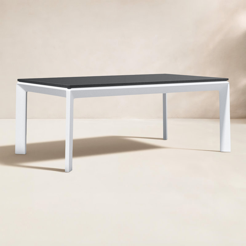 Table basse d'extérieur en aluminium Modway Riverside, Blanc