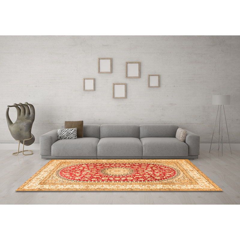 Babrak Performance Floral Indoor Rug, Round 6'