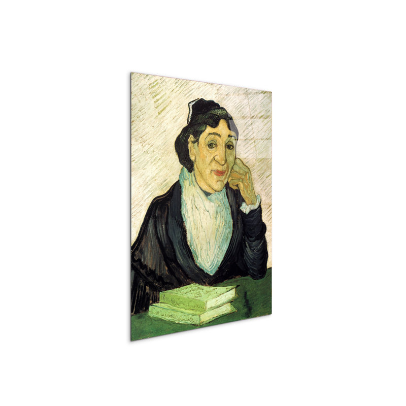 L Arlesienne Madame Ginoux By Van Gogh Vincent 80cm H X 60cm W CrystalArt Material Acrylic Glass Effect, Frameless Panel Lightweight Ready to Hang