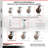 4-Piece High Temp Phenolic Caster Set