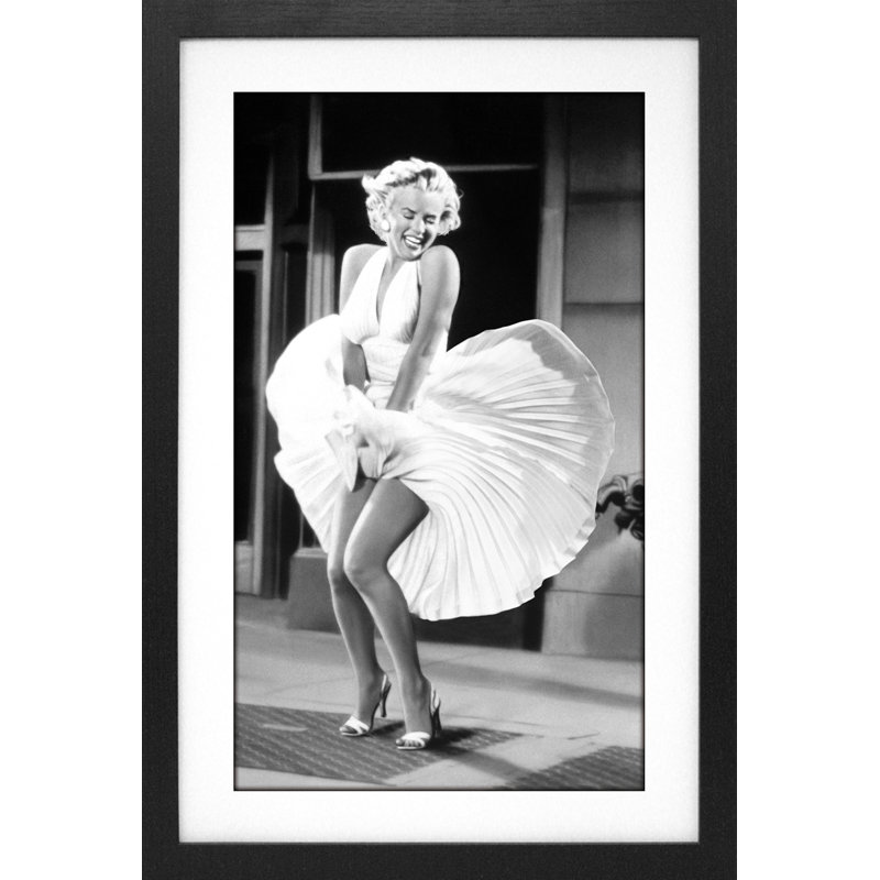 Marilyn Monroe - Dress Laugh 11 x 17 sous plexi, affiche encadrée