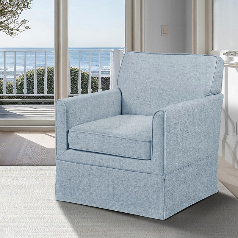 Fauteuil d'appoint à housse, Bleu clair