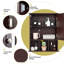 Armoire à pharmacie avec miroir réglable, armoire de rangement murale avec tablette réglable Winston Porter, armoire de rangement à miroir pour salle de bain intérieure-445573193