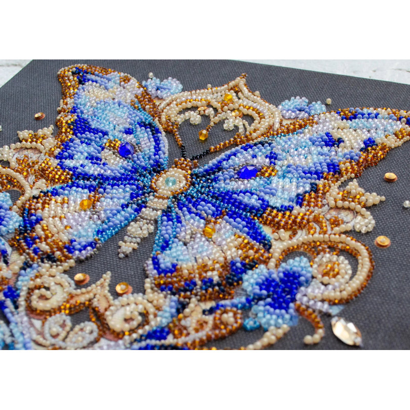  Ensemble de broderie de perles - saphir luxueux