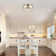 3-Light Dimmable Flush Mount Ceiling Light