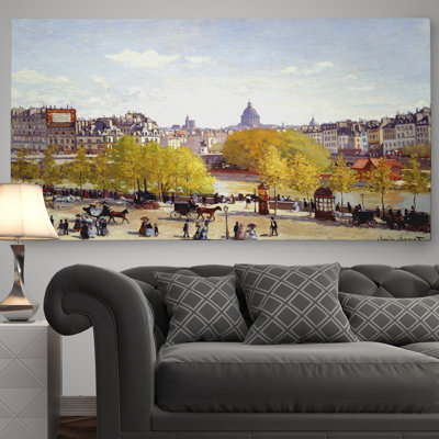 Miko «Que Du Lourve 1867» par Claude Monet, reproduction sur toile