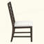Ensemble de chaises d'appoint en bois de style classique avec finition espresso foncé 2 pièces