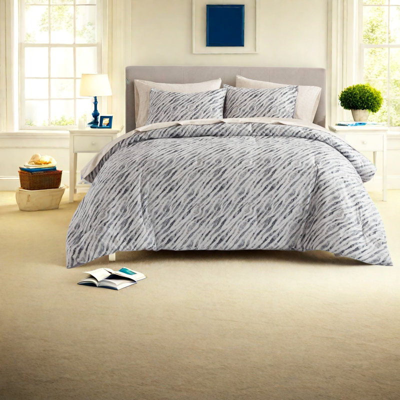 Striped and Abstract Comforter Set