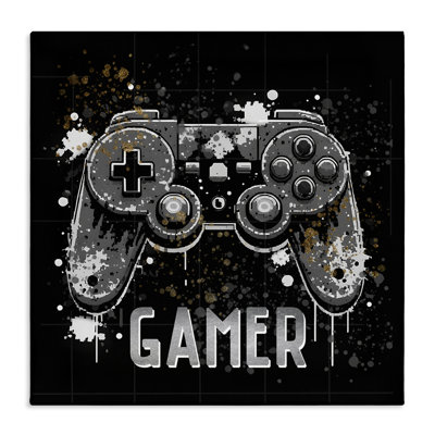 Art mural sur toile Pixel Style Gamer par Kim Allen