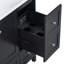 Meuble-lavabo moderne simple avec lavabo, chargement USB, 2 portes et 3 tiroirs-1292038759
