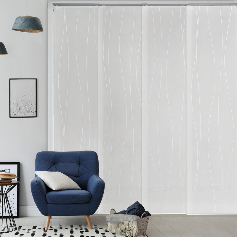 Semi Sheer Vertical Blind, White