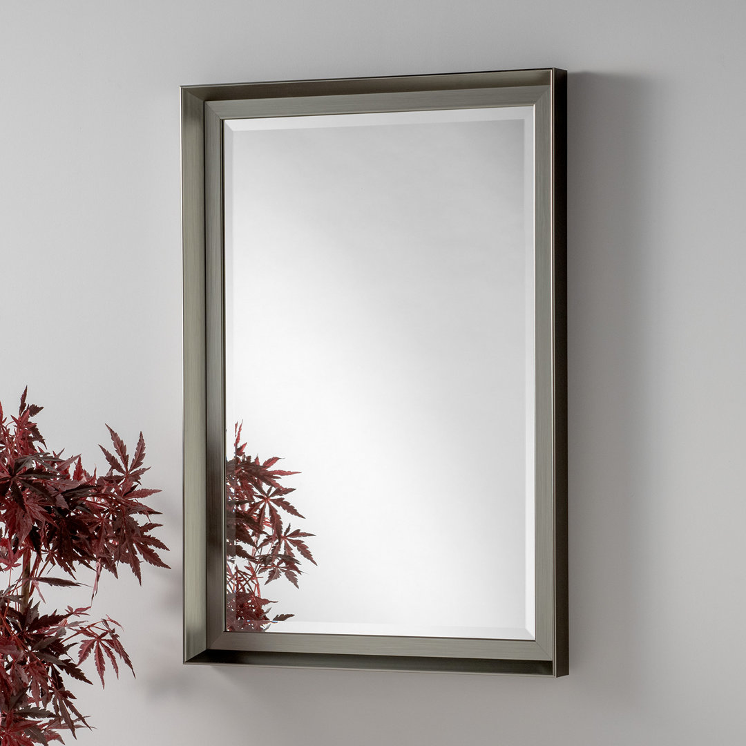Akshayan Solid Wood Rectangle Wall Mirror