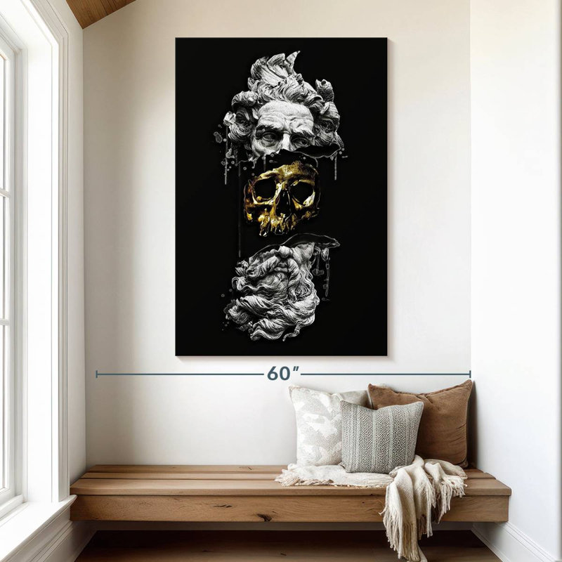 Leisha Hidden Skull, 51" H x 34" W