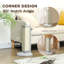 56cm Corner Cat Scratching Post with Sisal Scratching Pad Grey