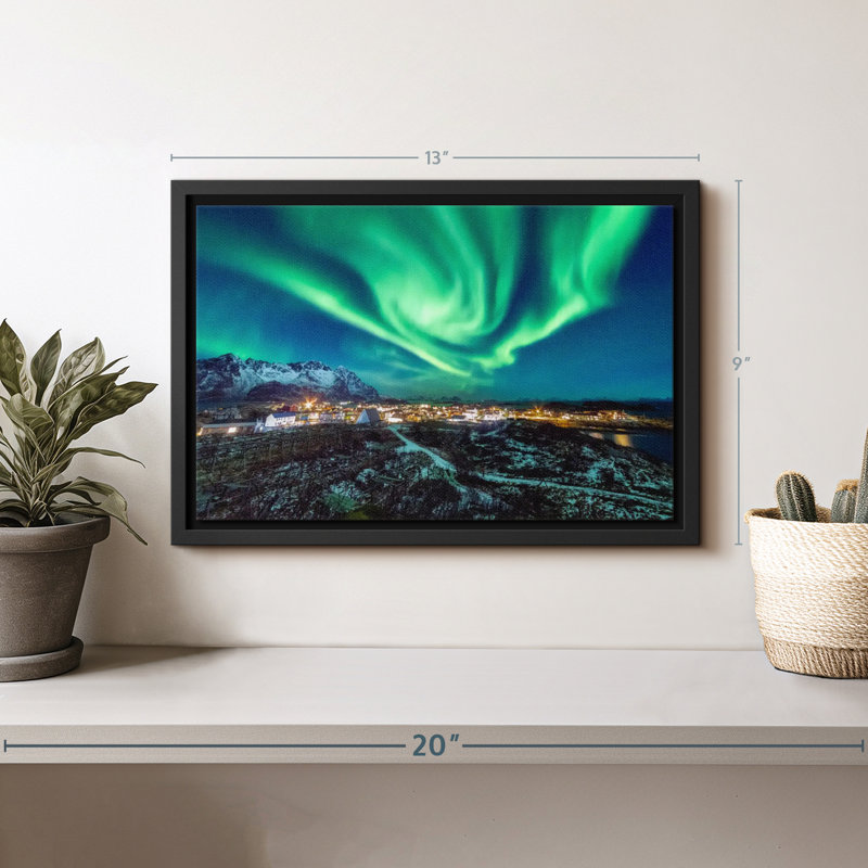 Nature «Henningsvaer Aurora Borealis», H 13 po x l 9 po