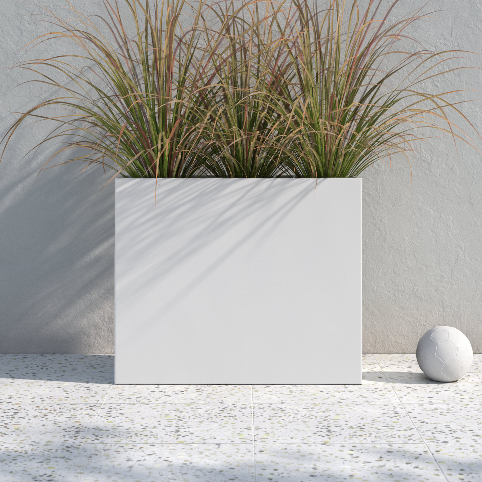 Connoisseur Handmade Planter Box, 30" H x 36" W x 12" D, White