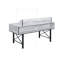 Bureau d'ordinateur avec tiroirs, tablette et base en métal Finley-422764245