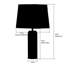 Cylinder 55cm Metal Ceramic look Table Lamp-229111194-229111197